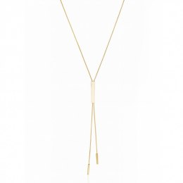 Naszyjnik Długi stal szlachetna pozłacana 14k złotem NST2229