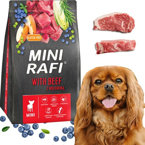 Sucha Karma Dla Psa RAFI MINI Adult z Wołowiną 3 kg - 1 szt. RAFI