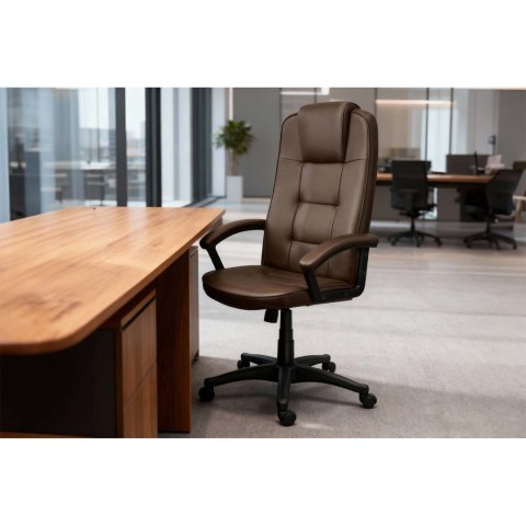 Fotel biurowy obrotowy Sofotel cimny brąz