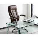 Fotel biurowy obrotowy Sofotel cimny brąz
