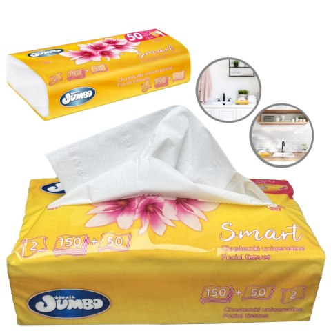 Chusteczki uniwersalne 200 szt. SŁONIK JUMBO SMART folia 2W - 900 op. Słonik Jumbo