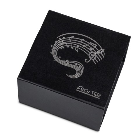 KUBEK MUZYKA SAKSOFON PREZENTOWY W PUDEŁKU BIAŁY