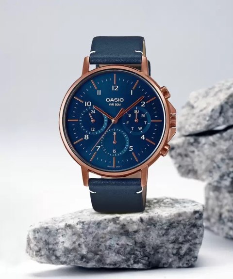 ZEGAREK MĘSKI CASIO MTP-E321RL-2A (zd190a) + BOX