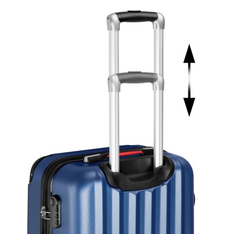 ZESTAW WALIZEK NA KÓŁKACH MADERA GRANATOWY 3W1