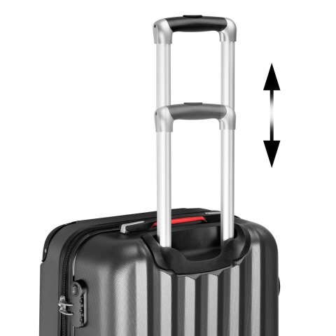 ZESTAW WALIZEK Z KOSMETYCZKĄ 4W1 MINORKA SZARY