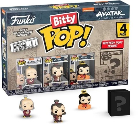 Funko Bitty POP! Avatar Iroh Zhao Ozai figurki 2cm 4pak