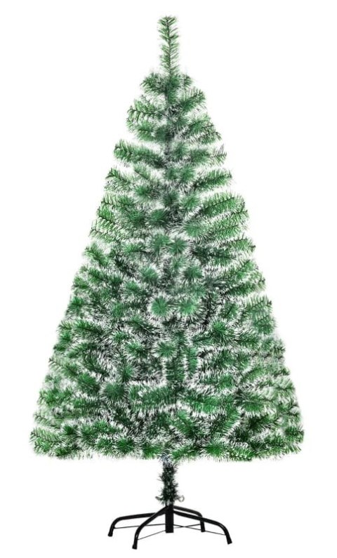 Choinka Sztuczna Zielono-Biała 416 Gałęzi 150 cm PAKO 830-123 PAKO