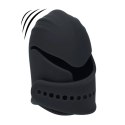 Adjustable Vibrating Silicone Penis Head Stimulator - Black