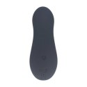 Dual Motor Remote Control Beaded Vibrating Liquid Silicone Prostate Stimulator - Black
