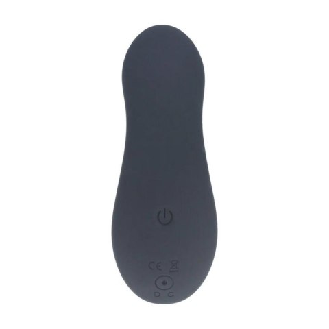 Dual Motor Remote Control Beaded Vibrating Liquid Silicone Prostate Stimulator - Black