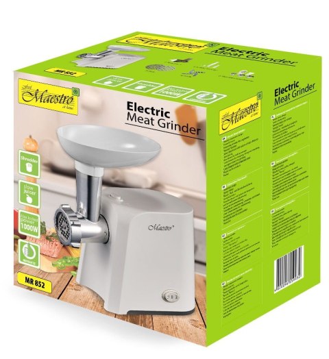 ELEKTRYCZNA MASZYNKA DO MIELENIA MIĘSA + AKCESORIA MAESTRO MR-852