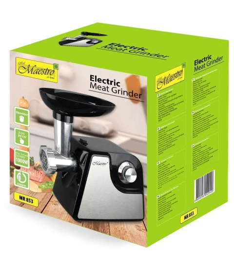ELEKTRYCZNA MASZYNKA DO MIELENIA MIĘSA + AKCESORIA MAESTRO MR-853