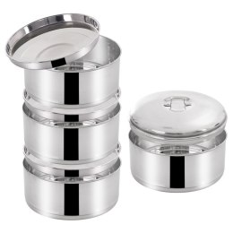 MENAŻKA HARCERSKA OBIADOWA TURYSTYCZNA WOJSKOWA STALOWA 4-POZIOMOWA 4X1,3L ORION 120965