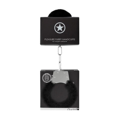 Pleasure Handcuffs Furry Black