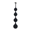 Silicone Waterdrop Anal Balls - XXL - 60mm - Black