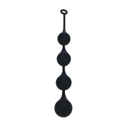 Silicone Waterdrop Anal Balls - XXL - 60mm - Black