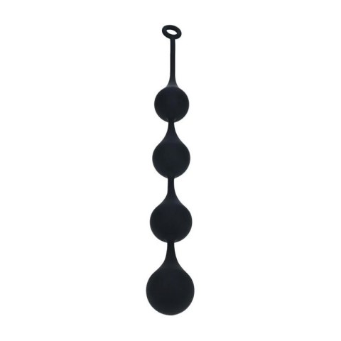 Silicone Waterdrop Anal Balls - XXL - 60mm - Black