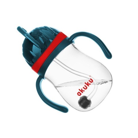 Bidon ze słomką i odważnkiem AKUKU