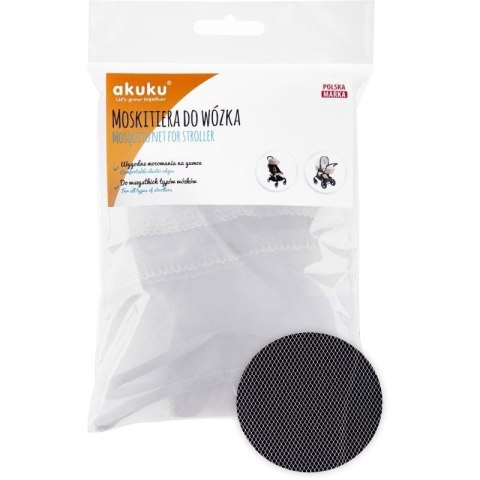 Moskitiera do wózka biała AKUKU