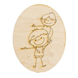 Ozd. drewniana owal bracia ECODECO