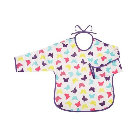 Śliniak rękawek-motyle AKUKU