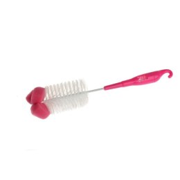 Szczot.do but.i sm. z gąb pink AKUKU