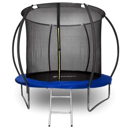 TRAMPOLINA Z SIATKĄ I DRAB INKĄ HENZEN 244 CM NIEB IESKA FT 8