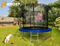 TRAMPOLINA Z SIATKĄ I DRAB INKĄ HENZEN 244 CM NIEB IESKA FT 8
