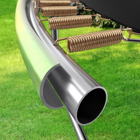 TRAMPOLINA Z SIATKĄ I DRAB INKĄ HENZEN 244 CM NIEB IESKA FT 8