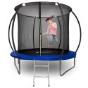 TRAMPOLINA Z SIATKĄ I DRAB INKĄ HENZEN 305 CM NIEB IESKA FT10