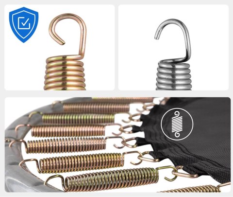 TRAMPOLINA Z SIATKĄ I DRAB INKĄ HENZEN 305 CM NIEB IESKA FT10