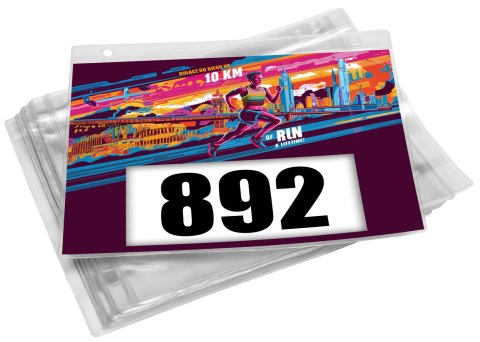 WIESZAK NA MEDALE I NUMERY STARTOWE NEVER GIVE UP