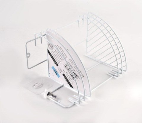 PÓŁKA ŁAZIENKOWA H30X19X19CM 2 POZIOMY TRÓJKĄTNA