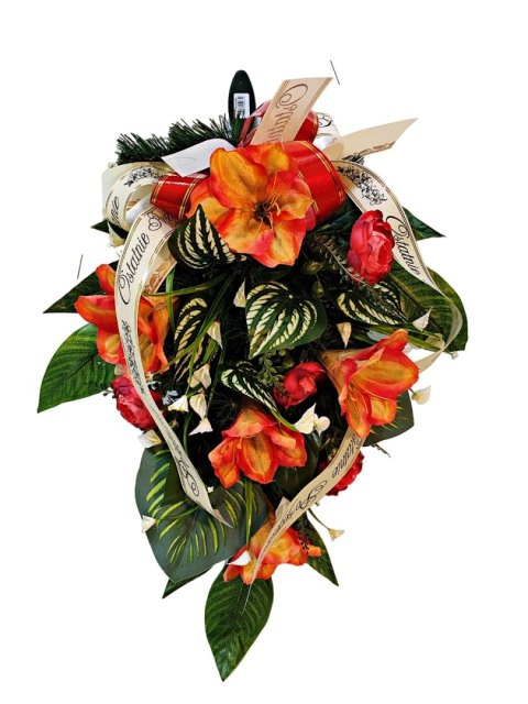 WIENIEC POGRZEBOWY WIĄZANKA STROIK CMENTARNY NA GRÓB WYSYŁKA 24H