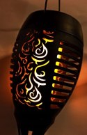 LAMPA SOLARNA WBIJANA DO OGRODU RUCHOMY PŁOMIEŃ 50 cm 1 szt.