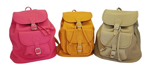 SKÓRZANY PLECAK DAMSKI SKÓRA - I GATUNEK - W 6 KOLORACH