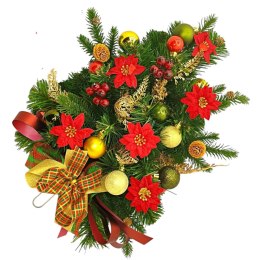 STROIK ŚWIĄTECZNY ALTERNATYWA DLA CHOINKI NA ŚCIANĘ DRZWI DO ZAWIESZENIA