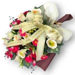 WYJĄTKOWA WIĄZANKA POGRZEBOWA WIENIEC SZTUCZNE KWIATY