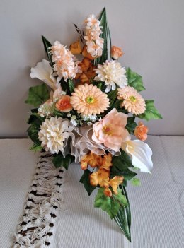 WYJĄTKOWY BUKIET XXL PREMIUM WKŁAD DO WAZONU NA CMENTARZ GRÓB POMNIK