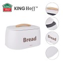 CHLEBAK POJEMNIK STALOWY NA PIECZYWO KINGHOFF KH-1947 BIAŁY