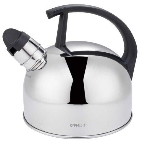 CZAJNIK 1,5L Z GWIZDKIEM KINGHOFF KH-1896 SREBRNY