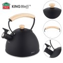 CZAJNIK 2,5L Z GWIZDKIEM KINGHOFF KH-1999 CZARNY MAT