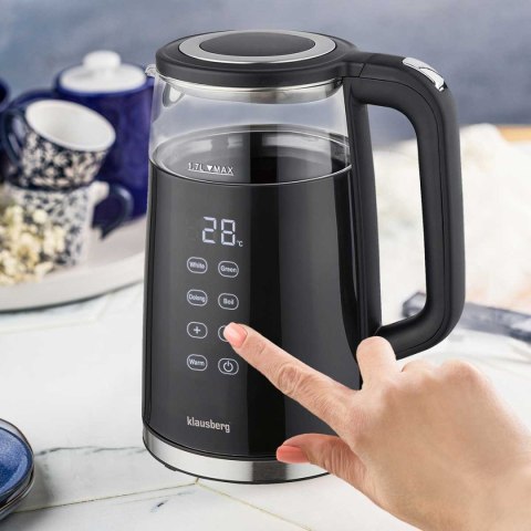CZAJNIK ELEKTRYCZNY 1,7L KLAUSBERG KB-7894 LED REGULACJA TEMPERATURY