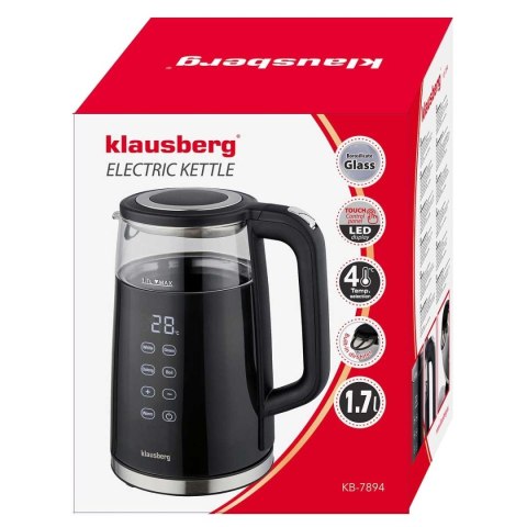 CZAJNIK ELEKTRYCZNY 1,7L KLAUSBERG KB-7894 LED REGULACJA TEMPERATURY