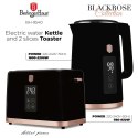 CZAJNIK ELEKTRYCZNY 1,7L + TOSTER CYFROWY BERLINGER HAUS BH-9540 BLACK ROSE