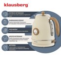 CZAJNIK ELEKTRYCZNY 1,7L Z TERMOMETREM KLAUSBERG KB-9006 RETRO