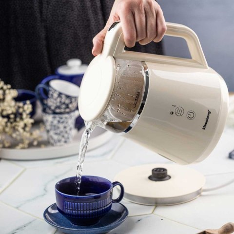 CZAJNIK ELEKTRYCZNY 1L KLAUSBERG KB-7893 LED REGULACJA TEMPERATURY