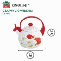 CZAJNIK EMALIOWANY 2L Z GWIZDKIEM KINGHOFF KH-1910