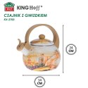 CZAJNIK EMALIOWANY 2L Z GWIZDKIEM KINGHOFF KH-3700