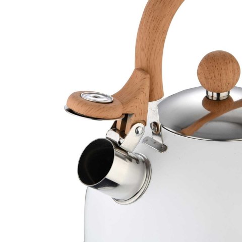 CZAJNIK STALOWY Z GWIZDKIEM 2,3L BERGNER BG-37304 NATURALLY